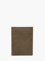 Leather Wallet Oil Etrier Green oil EOIL140