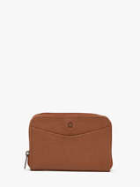 Porte-monnaie Cuir Etrier Marron madras EMAD900