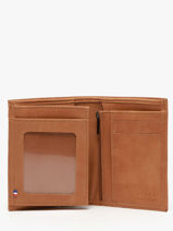 Wallet With Card Holder Leather Etrier Brown oil EOIL5016-vue-porte