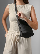 Sac Port� �paule Sac � Dos S Cavalier Cuir Etrier Noir cavalier ECLR126S-vue-porte